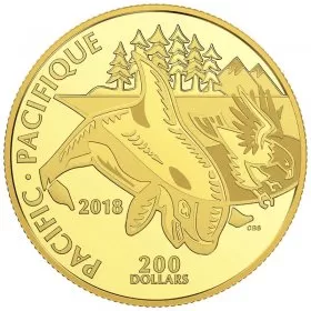 2018 Canadian $200 Canadian Coastal Symbols: The Pacific - 1 oz Pure Gold Coin *E-TRANSFER & CANADA ONLY*