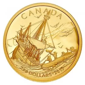 2019 Canadian $200 Early Canadian History: Arrival of the Europeans - Pure Gold Coin