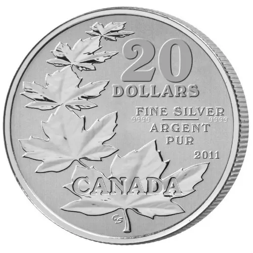2011 Canadian $20 for $20 Maple Leaf Fine Silver Commemorative Coin