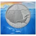2013 Canadian $20 for $20 Iceberg & Whale Fine Silver Coin