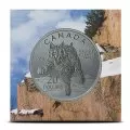 2014 Canadian $20 for $20 Bobcat Fine Silver Coin - Only Coin In Capsule