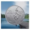 2014 Canadian $20 for $20 Summertime Fine Silver Coin - Only Coin In Capsule