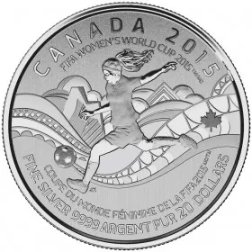 2015 Canadian $20 for $20 FIFA Women's World Cup™ Fine Silver Coin