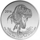 2016 Canadian $20 for $20 Tyrannosaurus Rex Fine Silver Coin - Coin In Capsule Only