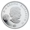 2007 Canadian $20 International Polar Year 125th Anniv Sterling Silver Plasma Coin