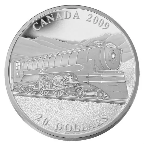2009 Canada Fine Silver $20 Coin - Great Canadian Locomotives: Jubilee