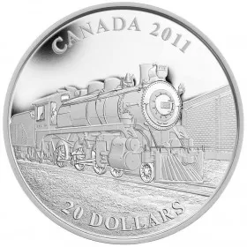 2011 Canada Fine Silver $20 Coin - D-10 Locomotive - No Outside Box
