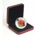2011 Canada $20 Venetian Glass Tulip with Ladybug 1 oz Fine Silver Coin