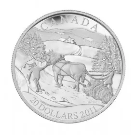 2011 Canadian $20 Winter Scene Proof Sterling Silver Coin