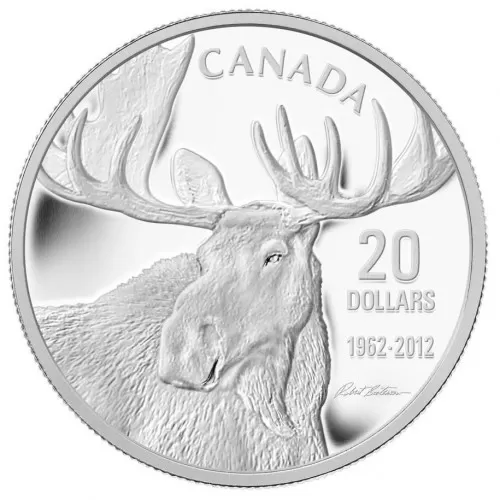 2012 Canada Fine Silver $20 Coin - Robert Bateman Bull Moose