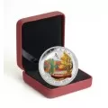 2013 Canadian $20 Autumn Bliss 1 oz Fine Silver Coloured Coin-no outside box & lightly toned