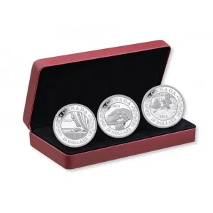 2013 Canadian $20 Birth of the Royal Infant - 1 oz Fine Silver 3-Coin Set 2013 Canadian $20 Birth of the Royal Infant - 1 oz Fine Silver 3-Coin Set