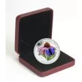 2013 Canadian $20 Purple Coneflower with Venetian Glass Butterfly - 1 oz Fine Silver Coin