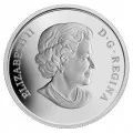 2013 Canadian $20 Purple Coneflower with Venetian Glass Butterfly - 1 oz Fine Silver Coin