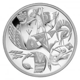 2013 Canadian $20 Contemporary Art - 1 oz Fine Silver Coin-coin is toned