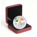 2013 Canadian $20 A Story of the Northern Lights: The Great Hare - 1 oz Fine Silver Hologram Coin - Lightly toned