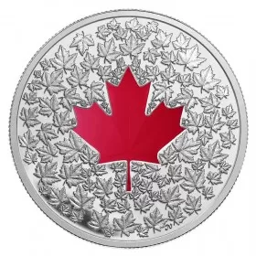 2013 Canadian $20 Maple Leaf Impression - 1 oz Fine Silver Coin (coin is toned)