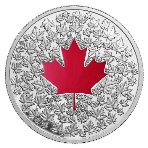 2013 Canadian $20 Maple Leaf Impression - 1 oz Fine Silver Coin (coin is toned)
