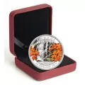 2014 Canadian $20 Autumn Falls 1 oz Fine Silver Coloured Coin