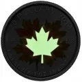 2014 Canadian $20 Maple Leaves - 1 oz Fine Silver Coin (Glow-in-the-Dark)