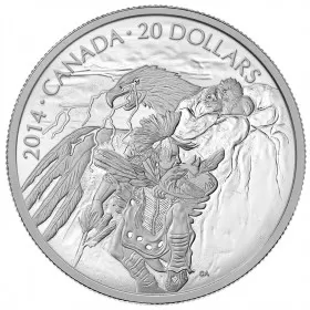 2014 Canadian $20 Nanaboozhoo and the Thunderbird's Nest - 1 oz Fine Silver Coin