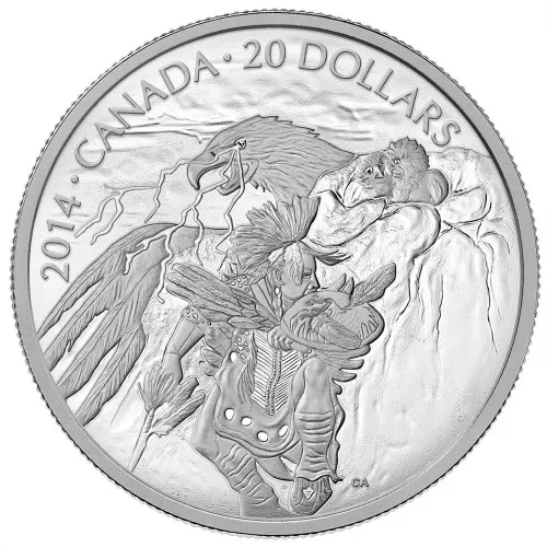2014 Canadian $20 Nanaboozhoo and the Thunderbird's Nest - 1 oz Fine Silver Coin