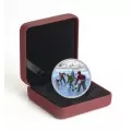 2014 Canadian $20 Pond Hockey - 1 oz Fine Silver Coloured Coin