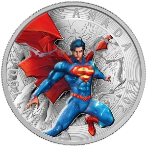 2014 Canadian $20 Iconic Superman™ Comic Book Covers: Superman Annual #1 from 2012 - 1 oz Fine Silver Coin - Lightly Turnished
