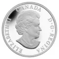 2014 Canadian $20 The Caribou - 1 oz Fine Silver Coloured Coin-no outer box & coin is toned