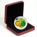 2014 Canadian $20 Water-lily and Venetian Glass Leopard Frog - 1 oz Fine Silver Coin