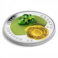 2014 Canadian $20 Water-lily and Venetian Glass Leopard Frog - 1 oz Fine Silver Coin
