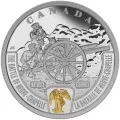 2015 Canadian $20 First World War Battlefront Series: The Battle of Neuve-Chapelle - 1 oz Fine Silver & Gold-plated Coin