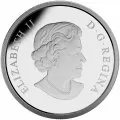 2015 Canadian $20 UNESCO at Home and Abroad - Mount Fuji & The Canadian Rockies - 1 oz Fine Silver Coin - Lightly Toned