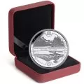 2015 Canadian $20 UNESCO at Home and Abroad - Mount Fuji & The Canadian Rockies - 1 oz Fine Silver Coin - Lightly Toned
