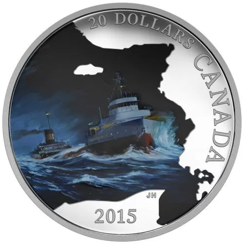 2015 Canada Fine Silver $20 Coin - Lost Ships in Canadian Waters: S.S. Edmund Fitzgerald