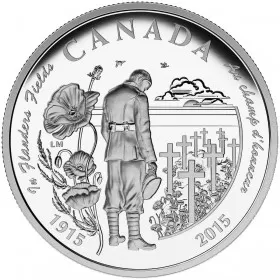 2015 Canadian $20 100th Anniversary of In Flanders Fields - 1 oz Fine Silver Coin