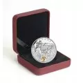 2015 Canadian $20 First World War Battlefront Series: The Second Battle of Ypres - 1 oz Fine Silver & Gold-plated Coin - outside box damaged