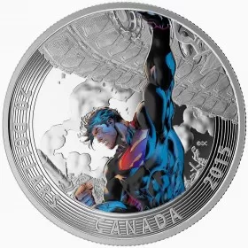 2015 Canadian $20 Iconic Superman Comic Book Covers: Superman Unchained #2 (2013) - 1 oz Fine Silver Coloured Coin
