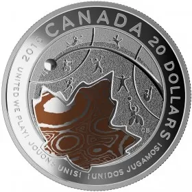 2015 Canadian $20 TORONTO 2015™ Pan Am and Parapan Am Games: United We Play!™ - 1 oz Fine Silver Hologram Coin
