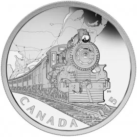 2015 Canadian $20 The Canadian Home Front: Transcontinental Railroad - 1 oz Fine Silver Coin