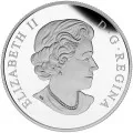 2015 Canadian $20 Venetian Glass Turtle with Broadleaf Arrowhead Flower - 1 oz Fine Silver Coin