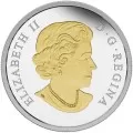 2015 Canadian $20 Wedding 1 oz Gold-plated Fine Silver Coin-outside box not 100%