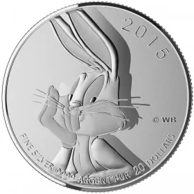 2015 Canadian $20 for $20 Looney Tunes™ Bugs Bunny Fine Silver Coin