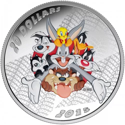2015 Canadian $20 Looney Tunes™: Merrie Melodies 1 oz Fine Silver Coloured Coin