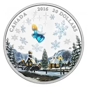 2016 Canadian $20 Venetian Glass Angel - 1 oz Fine Silver Coin