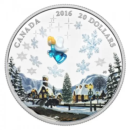 2016 Canadian $20 Venetian Glass Angel - 1 oz Fine Silver Coin