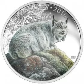 2016 Canadian $20 Majestic Animals: The Canadian Lynx - 1 oz Fine Silver Coin