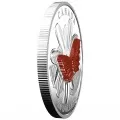 2016 Canadian $20 Colourful Wings of a Butterfly - 1 oz Fine Silver Coin (toned)