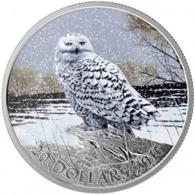 2015 (2016) Canadian $20 Snowy Owl - 1 oz Fine Silver Coin