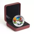 2016 Canadian $20 Geometry in Art: Maple Leaf 1 oz Fine Silver Coloured Coin